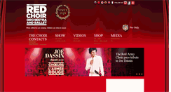 Desktop Screenshot of choeursdelarmeerouge.com