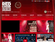 Tablet Screenshot of choeursdelarmeerouge.com